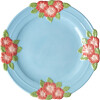 Rice - Ceramic Dinner Plate With Embossed Flower Design - Mint