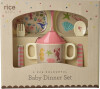 Rice - Melamine Baby Dinner Set - Coral Ocean Print - 4 Pcs