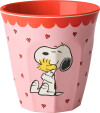 Rice - Melamine Cup With Pink Snoopy Print - Pink - Medium - 250 Ml