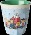Rice - Melamine Cup With Snoopy Print - Soft Blue - Medium - 250 Ml
