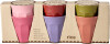 Rice - Melamine Cups - Assorted Solid Colors - Small - 160 Ml