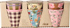 Rice - Melamine Cups With Bon Vivant Prints - Medium - 250 Ml