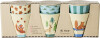 Rice - Melamine Cups With Happy Forest Prints - Blue - Small