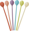 Rice - Melamine Latte Spoons - Glory Days Colors - Set Of 6