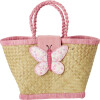 Rice - Raffia Kids Bag With Butterfly Closing - Kibag-Buti