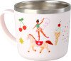 Rice - Stainless Steel Baby Cup With Handle And Fixed Cover - Pink Fun Fair
