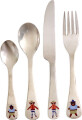 Rice - Stainless Steel Kids Cutlery Set - Monkey And Bear Print