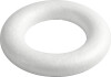 Ring Med Flad Bagside - Str 20 Cm - Tykkelse 25 Mm - Hvid - 1 Stk