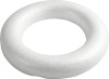 Ring Med Flad Bagside - Str 30 Cm - Tykkelse 40 Mm - Hvid - 1 Stk