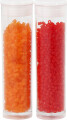 Rocaiperler - Glasperler - 2-Cut Ø 1 7 Mm Hul 0 5 Mm - Transparent Orange