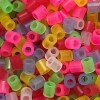 Rørperler - Str 5X5 Mm - Hulstr 2 5 Mm - Medium - Transperante Farver -