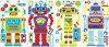 Roommates Decor - Wallstickers - Byg Din Egen Robot