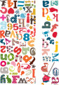 Roommates Decor - Wallstickers - Farverig Alfabet