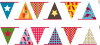 Roommates Decor - Wallstickers - Farverige Party Banner
