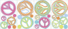 Roommates Decor - Wallstickers - Fredstegn - Glitter