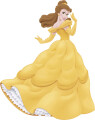 Roommates Decor - Wallstickers - Gigant Prinsesse Belle Med Sten