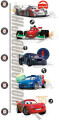 Roommates Decor - Wallstickers - Højdemåler - Cars 2