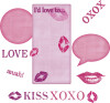 Roommates Decor - Kisses Whiteboard - Pink - Wallstickers