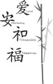 Roommates Decor - Wallstickers - Love - Harmony Citat