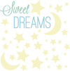 Roommates Decor - Wallstickers - Sweet Dreams- Lyser I Mørke