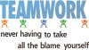 Roommates Decor - Wallstickers - Teamwork Citat