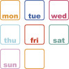 Roommates Decor - Wallstickers - Uge Kalender - Whiteboard