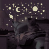 Roommates - Glow In The Dark Stars Planets - Wallstickers Rmk1141Scs