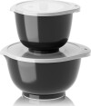 Rosti - New Margrethe Bowls Set Of 2 Lids - Carbon Black