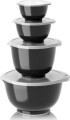 Rosti - New Margrethe Bowls Set Of 4 Lids - Carbon Black