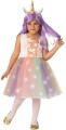 Rubies - Bright Unicorn Dress And Headband 5-7 Years