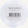 Satinbånd Hvid 10 Mm X 20Meter - Scanseason