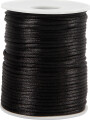 Satinsnor - Tykkelse 2 Mm - Sort - 50 M