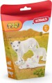 Schleich Wild Life - Løvemor Med Unger - 42505