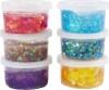 Sequin Clay - Blågrøn Harmoni - Lillapink Harmoni - 6X60 G