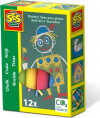 Ses Creative - Kridt - 12 Stk Farvede