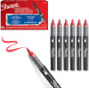 Sharpie - Creative Akryl Paint Marker - Penselspids - Rød - 6 Stk