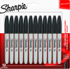 Sharpie - Permanent Markers Fin Spids - Sort 12 Styk