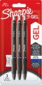 Sharpie - S-Gel Gelpenne - Blåt Blæk - 3 Styk