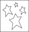 Skæreskabelon - Stjerne - Str 14X15 25 Cm - Tykkelse 15 Mm - 1 Stk