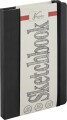 Skitsebog 13 X 21 Cm - 120 Sider 130 G - Sort