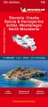 Michelin Kort - Slovenia Croatia Bosnia Herzegovina Serbia Montenegro Yug