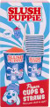 Slush Puppie Paper Cups X 20 Straws