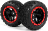 Slyder St Wheelstires Assembled Blackred - 540196