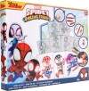 Spidey And His Amazing Friends - Spray Pen Male Sæt - 7 Penne Og 6
