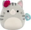 Squishmallows - 30 Cm Bamse - Tally Grå Kat