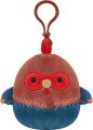 Squishmallows Bamse - Brown And Blue Rooster - Med Klips - 9 Cm