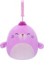 Squishmallows Bamse - Pepper The Walrus - Med Klips - 9 Cm