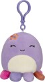 Squishmallows Bamse - Beula Octopus - Med Klips - 9 Cm