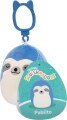 Squishmallows - 9 Cm P22 Clip On - Pablito Blue Sloth