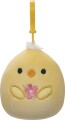 Squishmallows Bamse - Spring - Triston The Chick - Med Klips - 9 Cm